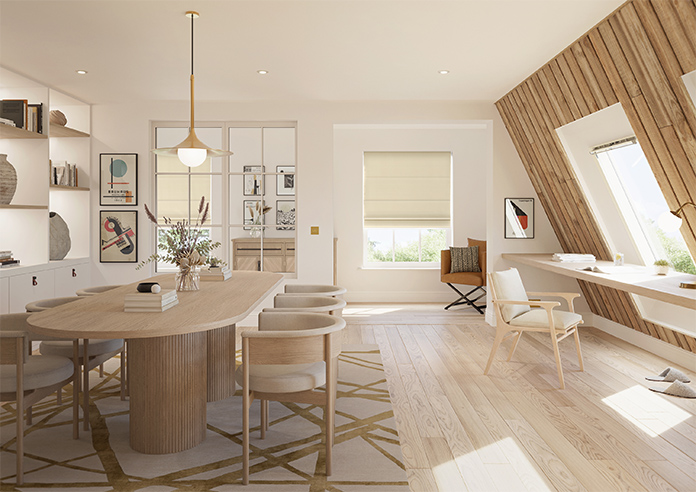 Ultra Luxe Velvet, Cream - Twist&Fit Roman Blind - Image 8